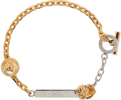 versace silver medusa bracelet